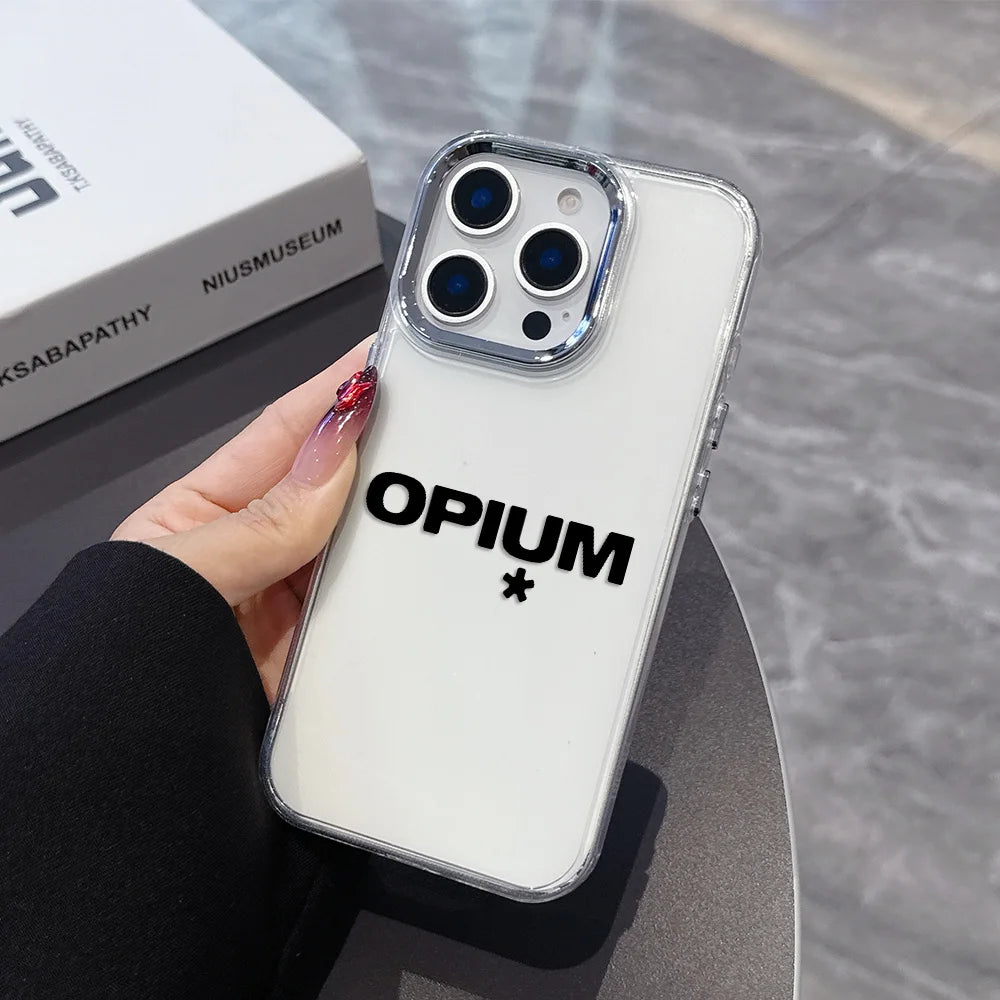 Rap Playboi Carti Phone Case For O-Opium iPhone 17 16e 16 15 14 13 12 11 mini Pro Max X XR XSMAX 8 7 Air Plus Transparent Cover