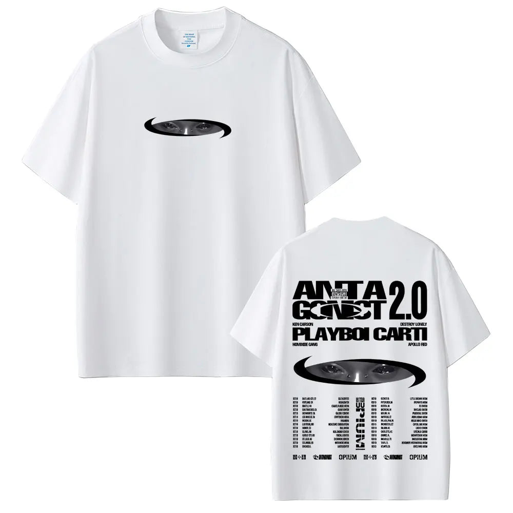 Rapper Playboi Carti I Am Music Merch T-shirt Destroy Lonely Ken Carson Homixide Gang Opium women men T-shirts  Retro T Shirts