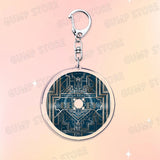 Popular Music CD Keychain for Accessories Singer Classic Album Cover Keyring Jewelry Fans Friends Gifts
