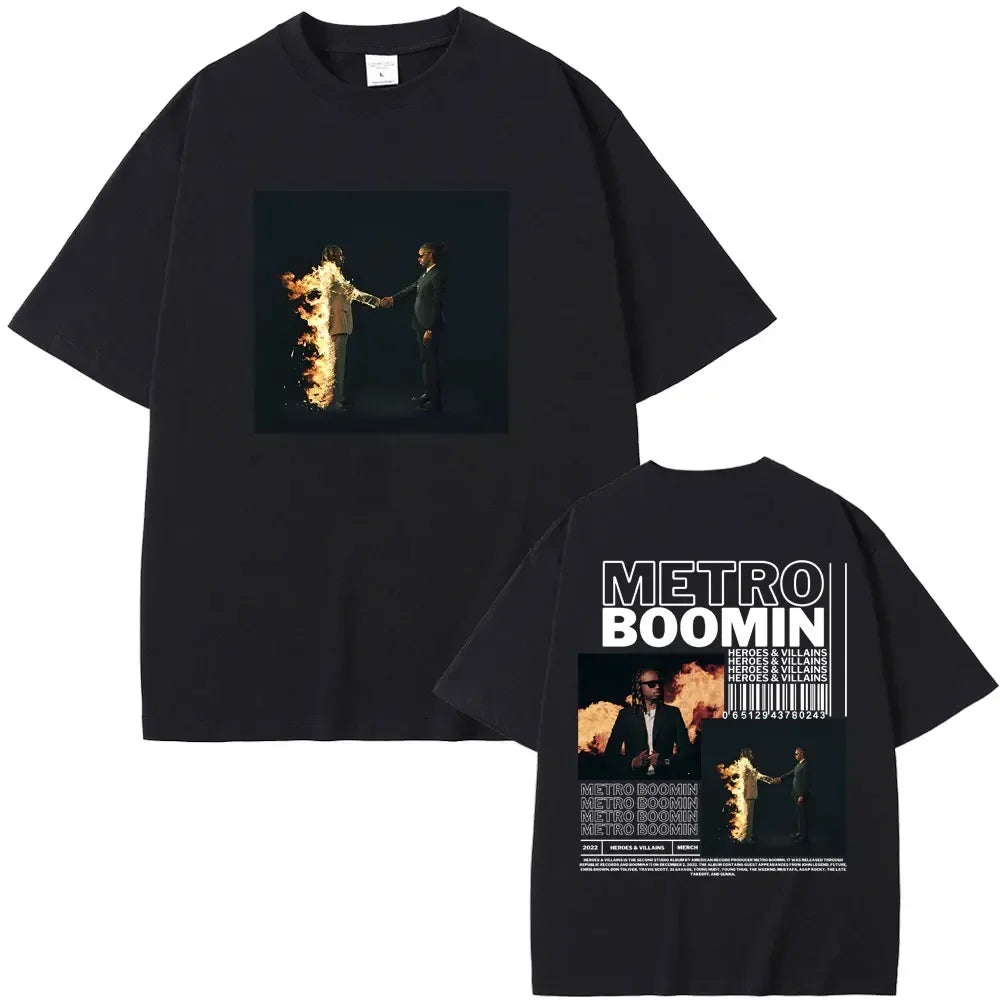 Rapper Future & Metro Boomin 2024 New Hip Hop Album We Don't Trust You Graphic T-shirt Men Women Casual O-collar Oversized Tees
