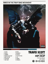 Hip Hop Rapper Singer T-Travis-SScott Music Album Cover Posters Prints Canvas Printing Wall Art Picture for Room Home Decor Gift
