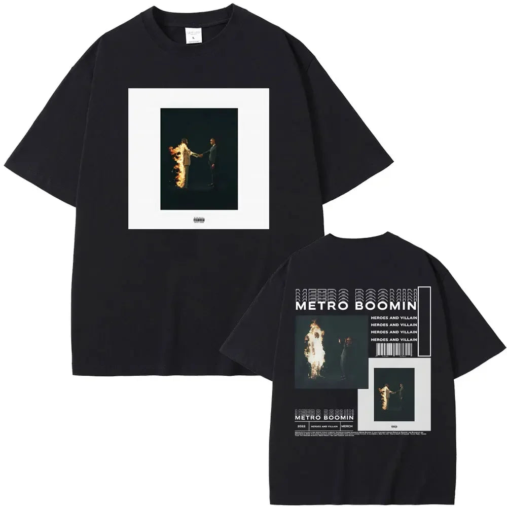 Rapper Future & Metro Boomin 2024 New Hip Hop Album We Don't Trust You Graphic T-shirt Men Women Casual O-collar Oversized Tees