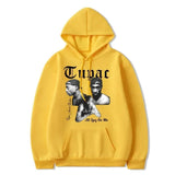 Rapper Tupac 2pac Hoodie Men Women Clothes Sweatshirt Men Women Hoodies Fashion Letter Printed Graphic Sweatshirts Loose Casual