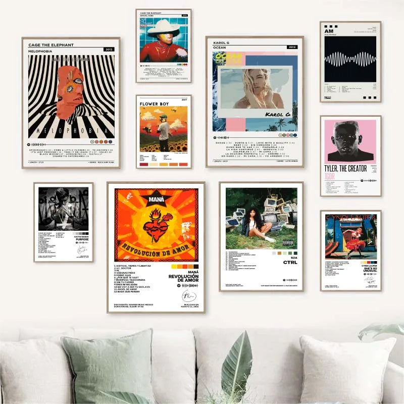 The Creator Frank Blonde Album Poster Hip Hop Rapper Singer Star Aesthetics Music Cover Wall Art Canvas Painting Cafe Home Room