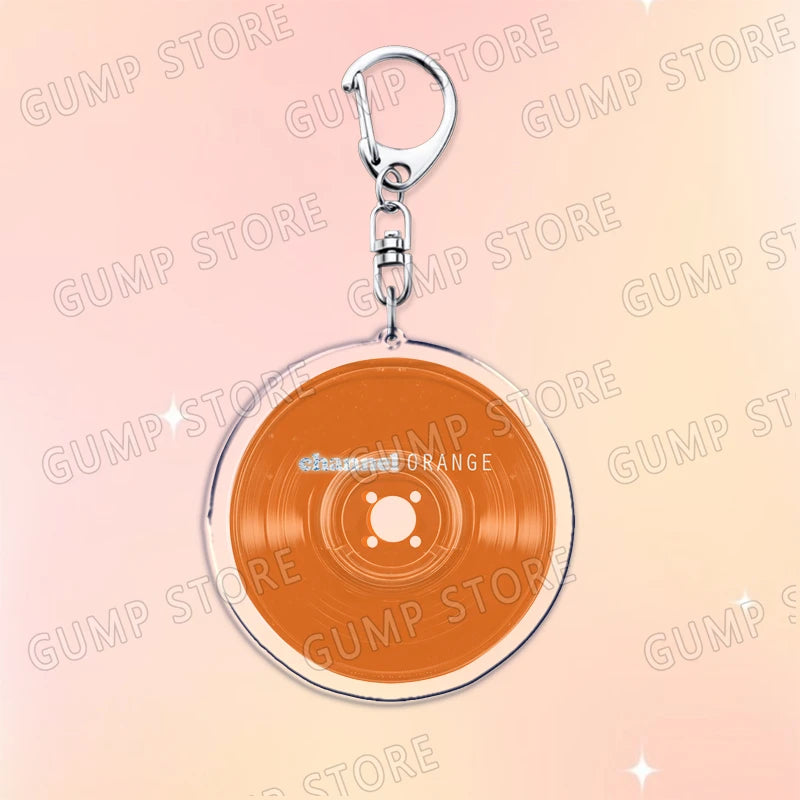 Popular Music CD Keychain for Accessories Singer Classic Album Cover Keyring Jewelry Fans Friends Gifts