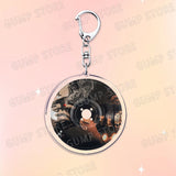 Popular Music CD Keychain for Accessories Singer Classic Album Cover Keyring Jewelry Fans Friends Gifts