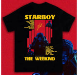 Rapper THE WEEKND STARBOY Album 2025 Merch T Shirts Men's Street Gothic Hip Hop Retro Cotton Short Sleeve T-shirt Y2k Streetwear