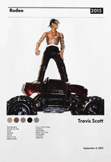 Hip Hop Rapper Singer T-Travis-SScott Music Album Cover Posters Prints Canvas Printing Wall Art Picture for Room Home Decor Gift