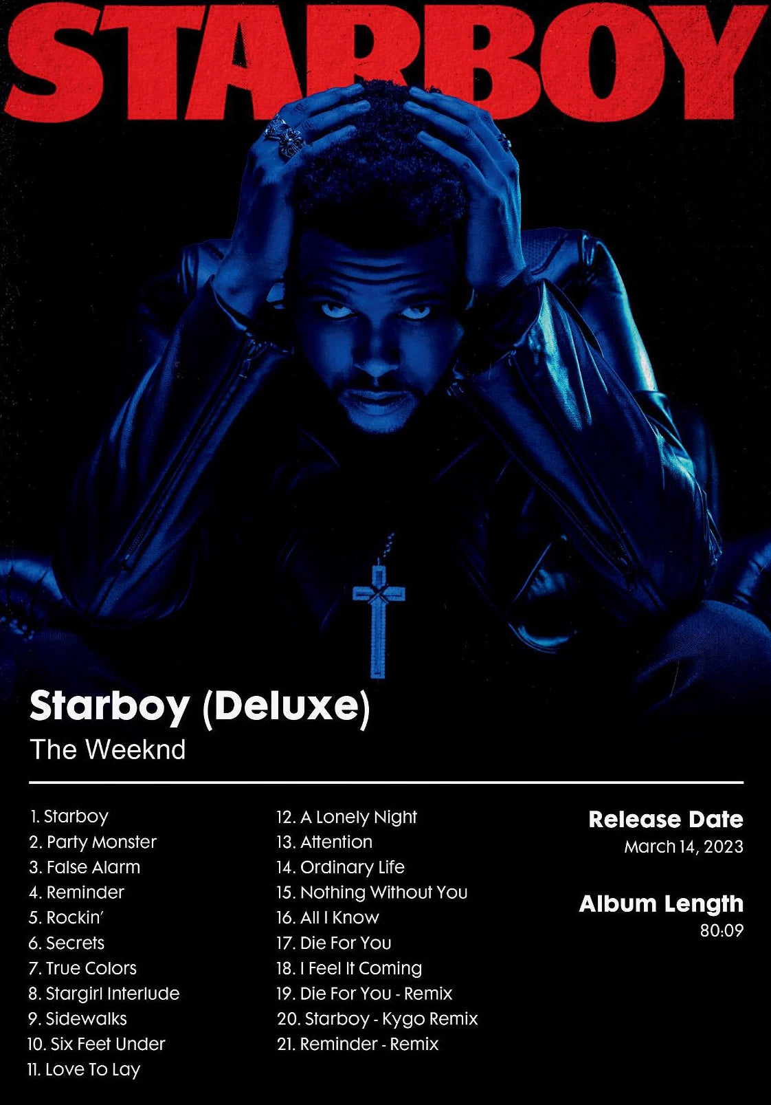 The Weeknd Hip Hop Music Star Poster Retro Rapper Aesthetic Office Modern Prints Canvas Wall Art Pictures Home Living Room Decor
