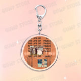 Popular Music CD Keychain for Accessories Singer Classic Album Cover Keyring Jewelry Fans Friends Gifts