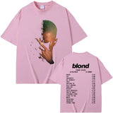 Rapper Frank Fashion Vintage Graphic T-shirts Men Women Ocean Hip Hop Trend T Shirts Blond  T-shirt Man Tshirt