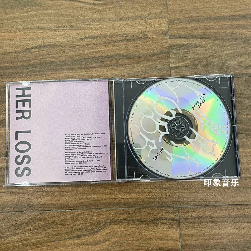 Drake 21 Savage Her Loss CD Explicit Version Rap Hip Hop Collaborative Album Brand New Sealed In Stock