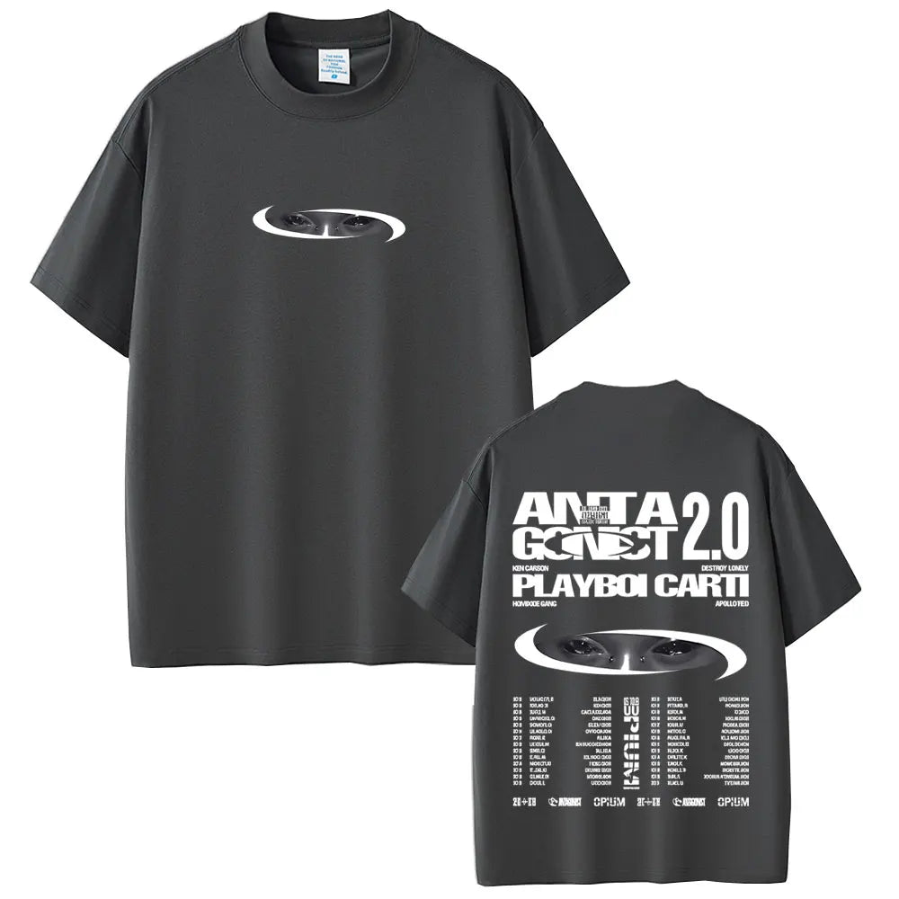 Rapper Playboi Carti I Am Music Merch T-shirt Destroy Lonely Ken Carson Homixide Gang Opium women men T-shirts  Retro T Shirts
