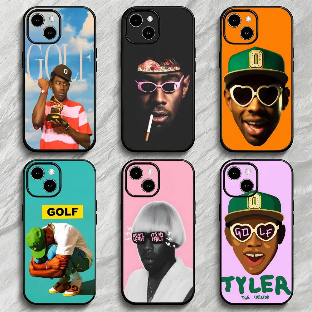 Phone Case Compatible with Apple iPhone 13, 14, 15, 11, 12 Pro, XR, XS Max, SE TPU Phone Case S-Tyler the Creators