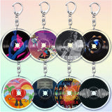 Popular Music CD Keychain for Accessories Singer Classic Album Cover Keyring Jewelry Fans Friends Gifts