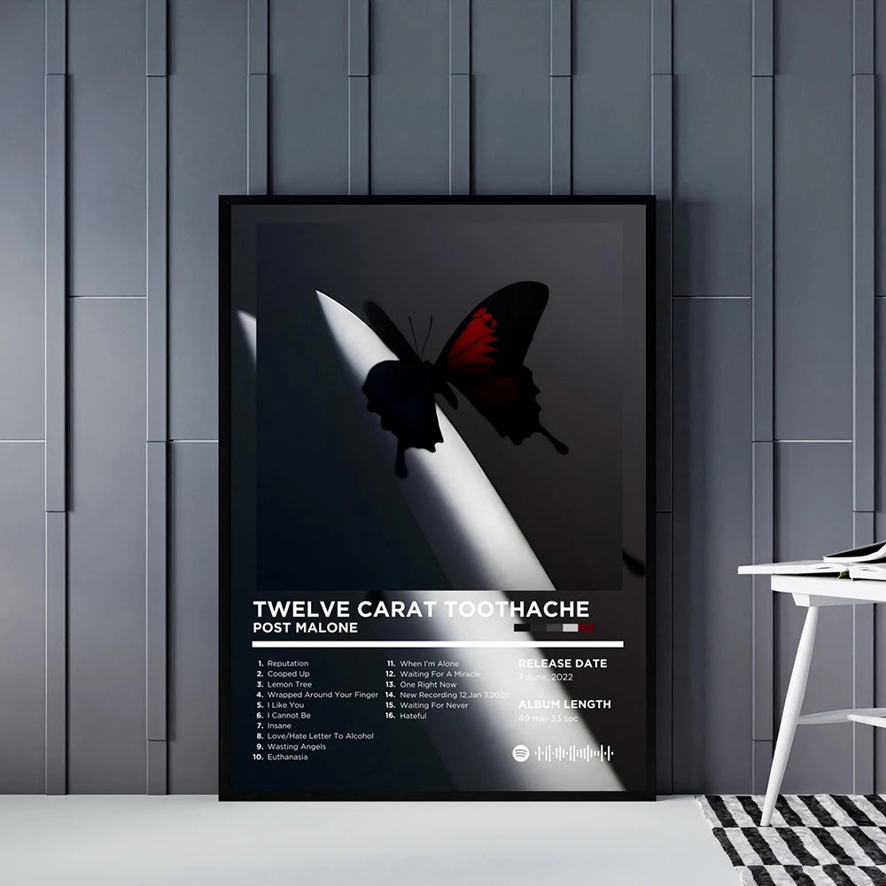 Rapper Album Cover Retro Poster Music Canvas Wall Art Print Mural Home Decor Music Lover Gift