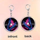 Popular Music CD Keychain for Accessories Singer Classic Album Cover Keyring Jewelry Fans Friends Gifts