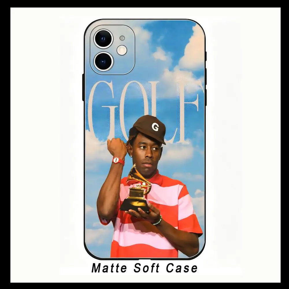 Phone Case Compatible with Apple iPhone 13, 14, 15, 11, 12 Pro, XR, XS Max, SE TPU Phone Case S-Tyler the Creators