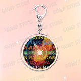 Popular Music CD Keychain for Accessories Singer Classic Album Cover Keyring Jewelry Fans Friends Gifts