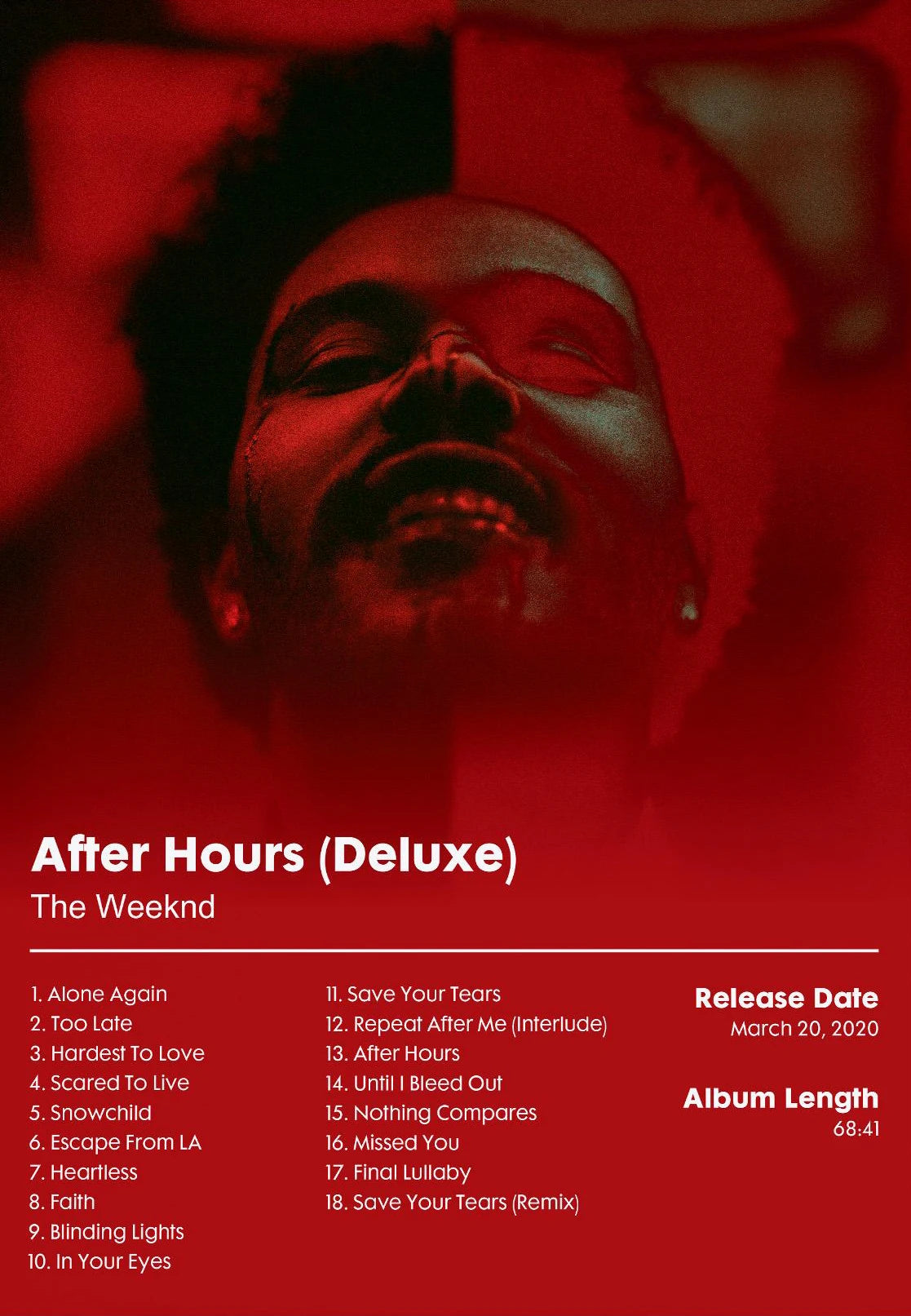 The Weeknd Hip Hop Music Star Poster Retro Rapper Aesthetic Office Modern Prints Canvas Wall Art Pictures Home Living Room Decor