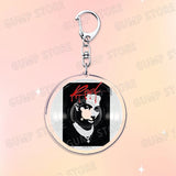 Popular Music CD Keychain for Accessories Singer Classic Album Cover Keyring Jewelry Fans Friends Gifts