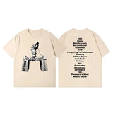 Rapper Don Toliver Octane Album Merch Print T Shirt Y2k Fashion Hip Hop Vintage T Shirts Casual Loose Oversized T-shirt Unisex