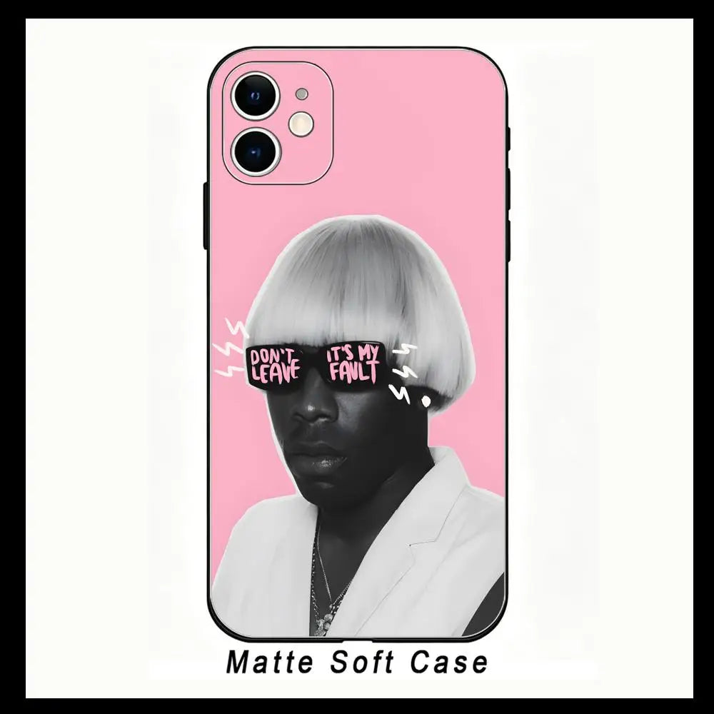 Phone Case Compatible with Apple iPhone 13, 14, 15, 11, 12 Pro, XR, XS Max, SE TPU Phone Case S-Tyler the Creators