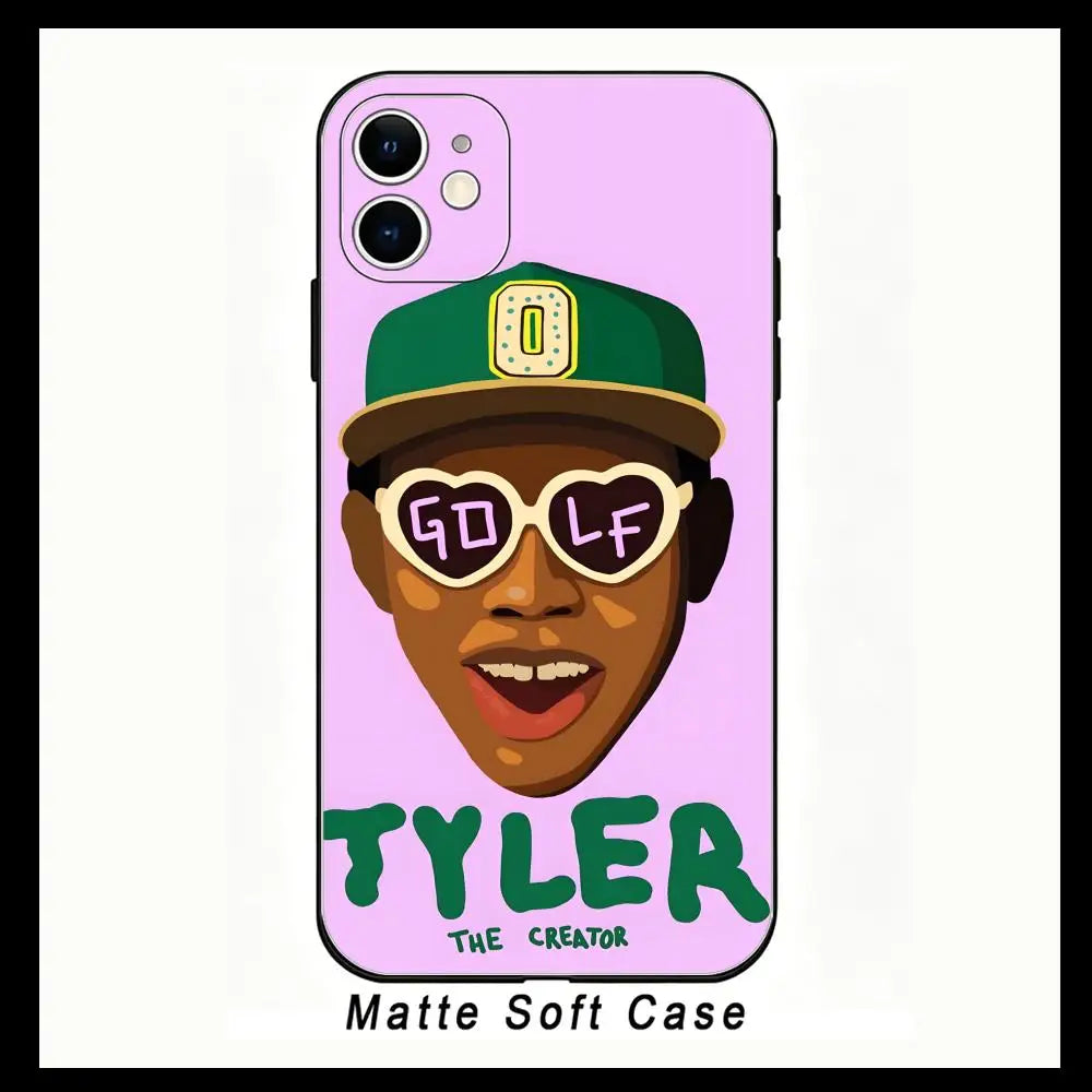 Phone Case Compatible with Apple iPhone 13, 14, 15, 11, 12 Pro, XR, XS Max, SE TPU Phone Case S-Tyler the Creators