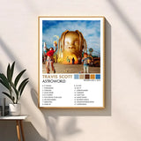 Hip Hop Rapper Singer T-Travis-SScott Music Album Cover Posters Prints Canvas Printing Wall Art Picture for Room Home Decor Gift