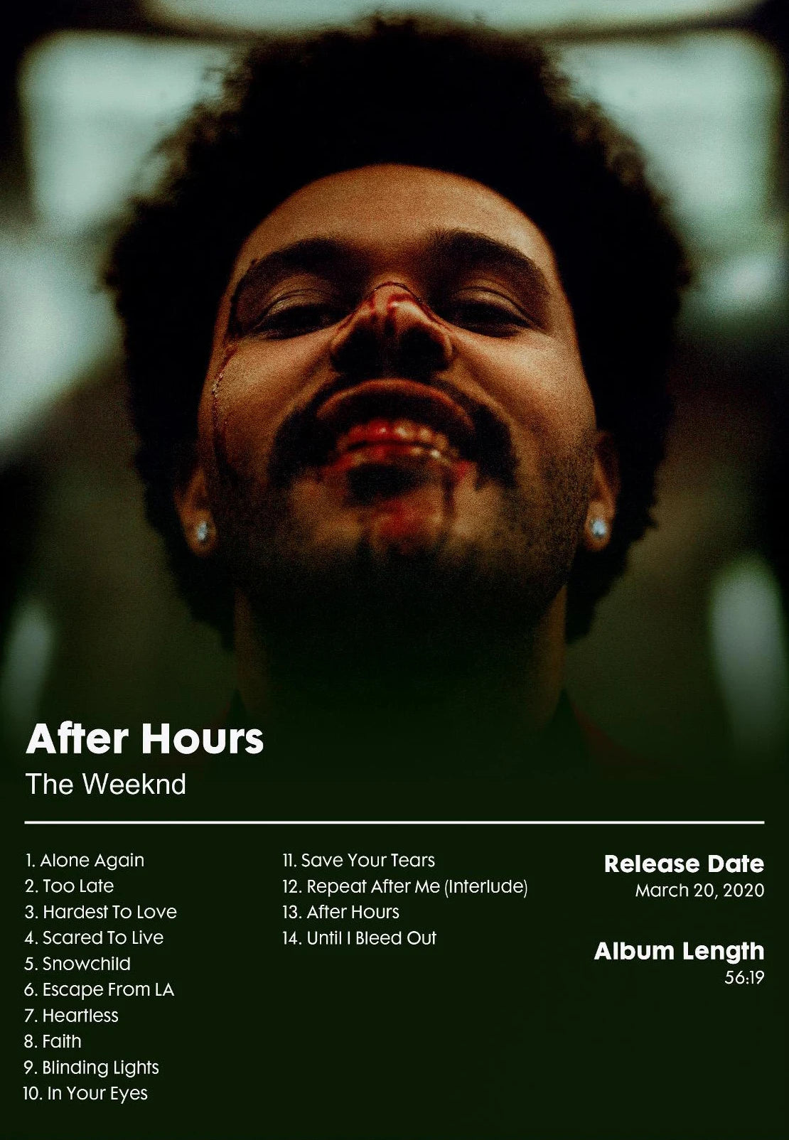 The Weeknd Hip Hop Music Star Poster Retro Rapper Aesthetic Office Modern Prints Canvas Wall Art Pictures Home Living Room Decor