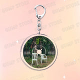 Popular Music CD Keychain for Accessories Singer Classic Album Cover Keyring Jewelry Fans Friends Gifts
