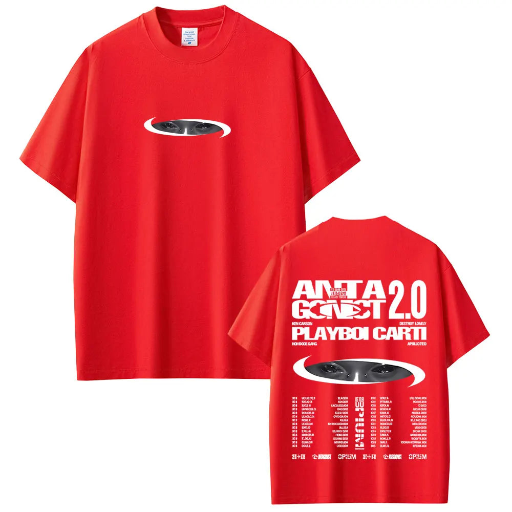 Rapper Playboi Carti I Am Music Merch T-shirt Destroy Lonely Ken Carson Homixide Gang Opium women men T-shirts  Retro T Shirts