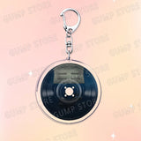 Popular Music CD Keychain for Accessories Singer Classic Album Cover Keyring Jewelry Fans Friends Gifts