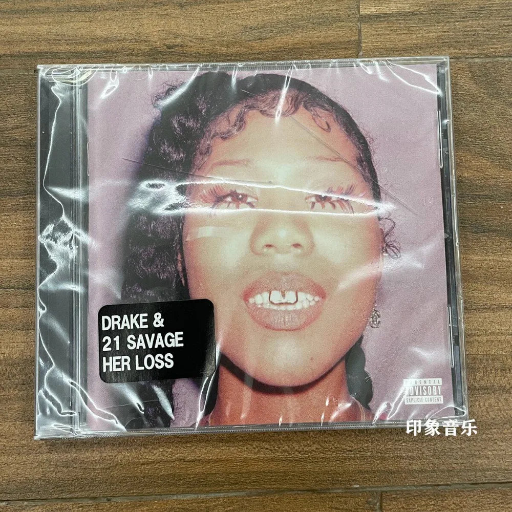 Drake 21 Savage Her Loss CD Explicit Version Rap Hip Hop Collaborative Album Brand New Sealed In Stock