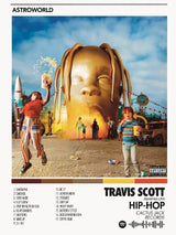 Hip Hop Rapper Singer T-Travis-SScott Music Album Cover Posters Prints Canvas Printing Wall Art Picture for Room Home Decor Gift