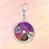 Popular Music CD Keychain for Accessories Singer Classic Album Cover Keyring Jewelry Fans Friends Gifts