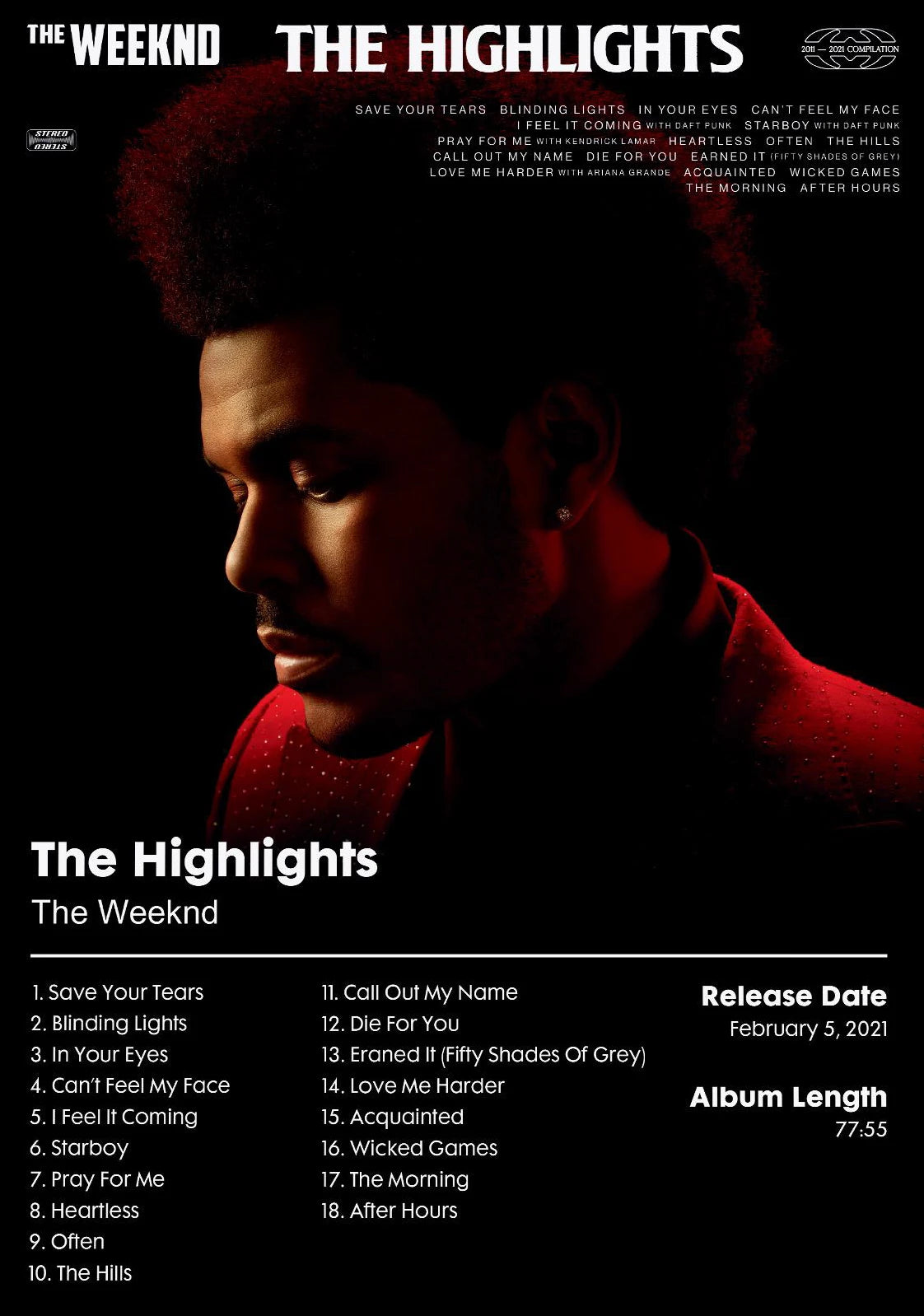 The Weeknd Hip Hop Music Star Poster Retro Rapper Aesthetic Office Modern Prints Canvas Wall Art Pictures Home Living Room Decor