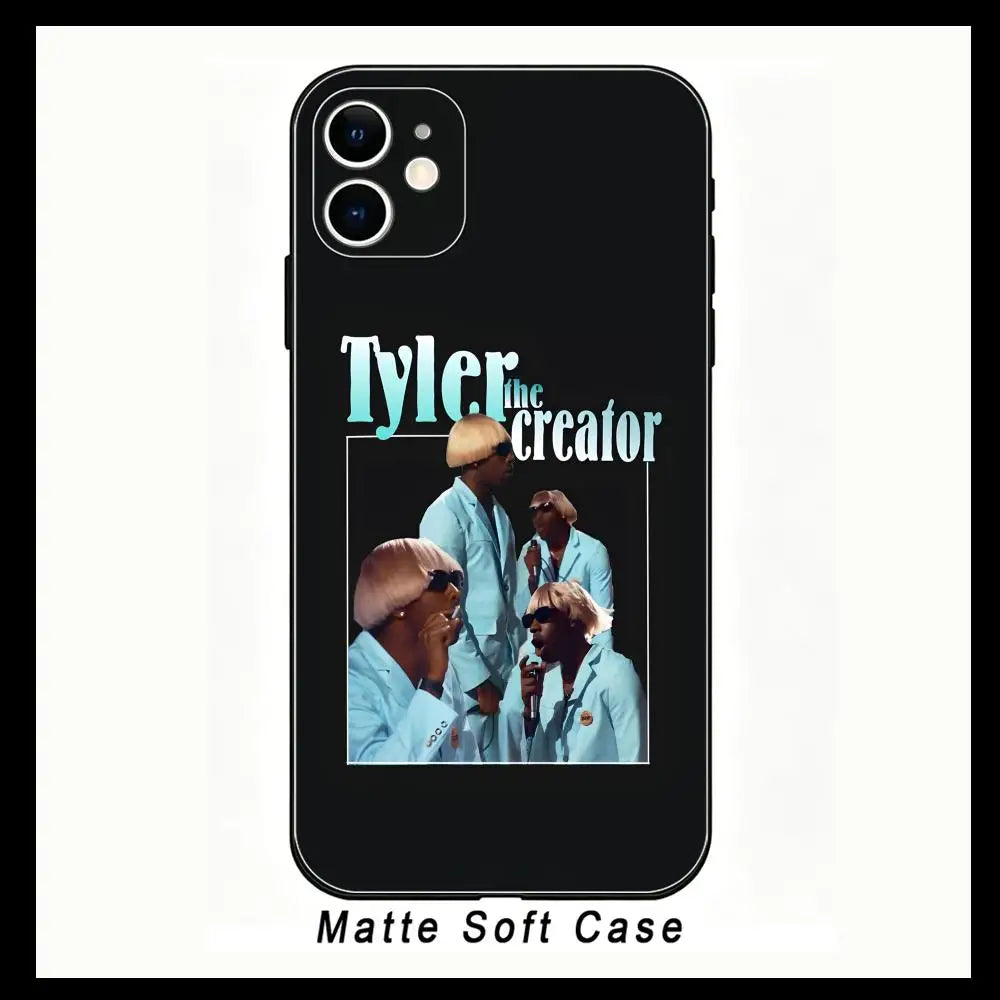 Phone Case Compatible with Apple iPhone 13, 14, 15, 11, 12 Pro, XR, XS Max, SE TPU Phone Case S-Tyler the Creators