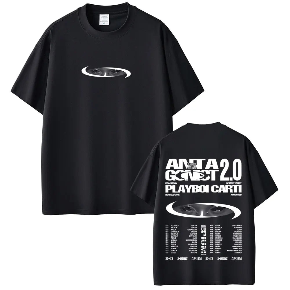 Rapper Playboi Carti I Am Music Merch T-shirt Destroy Lonely Ken Carson Homixide Gang Opium women men T-shirts  Retro T Shirts