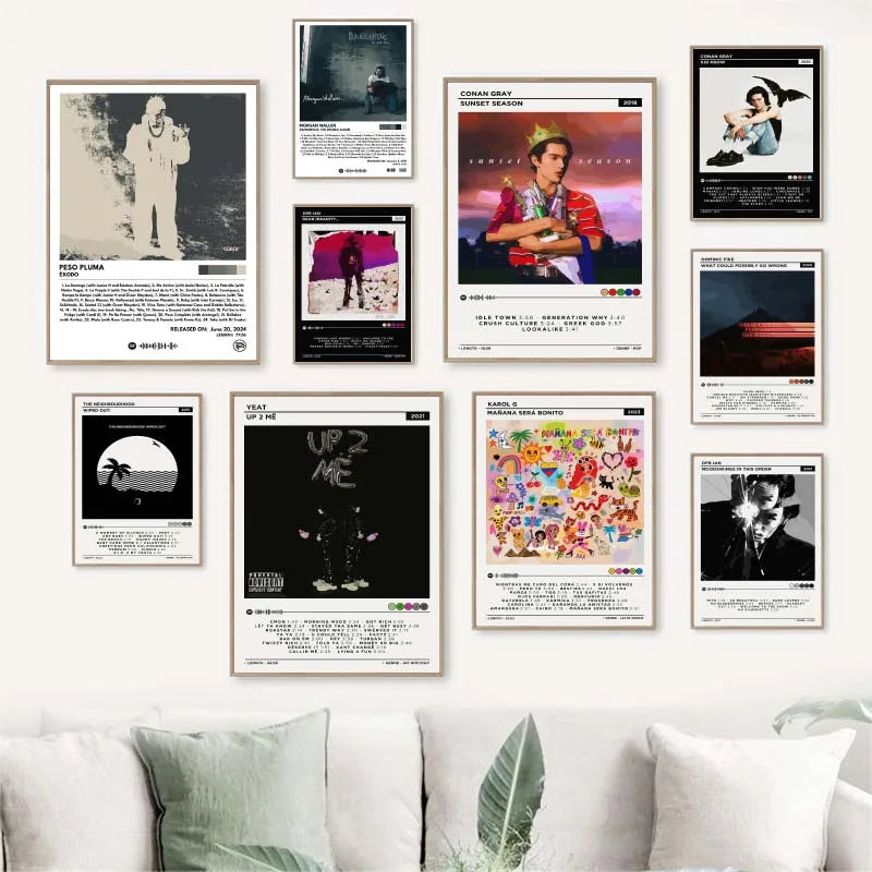The Creator Frank Blonde Album Poster Hip Hop Rapper Singer Star Aesthetics Music Cover Wall Art Canvas Painting Cafe Home Room