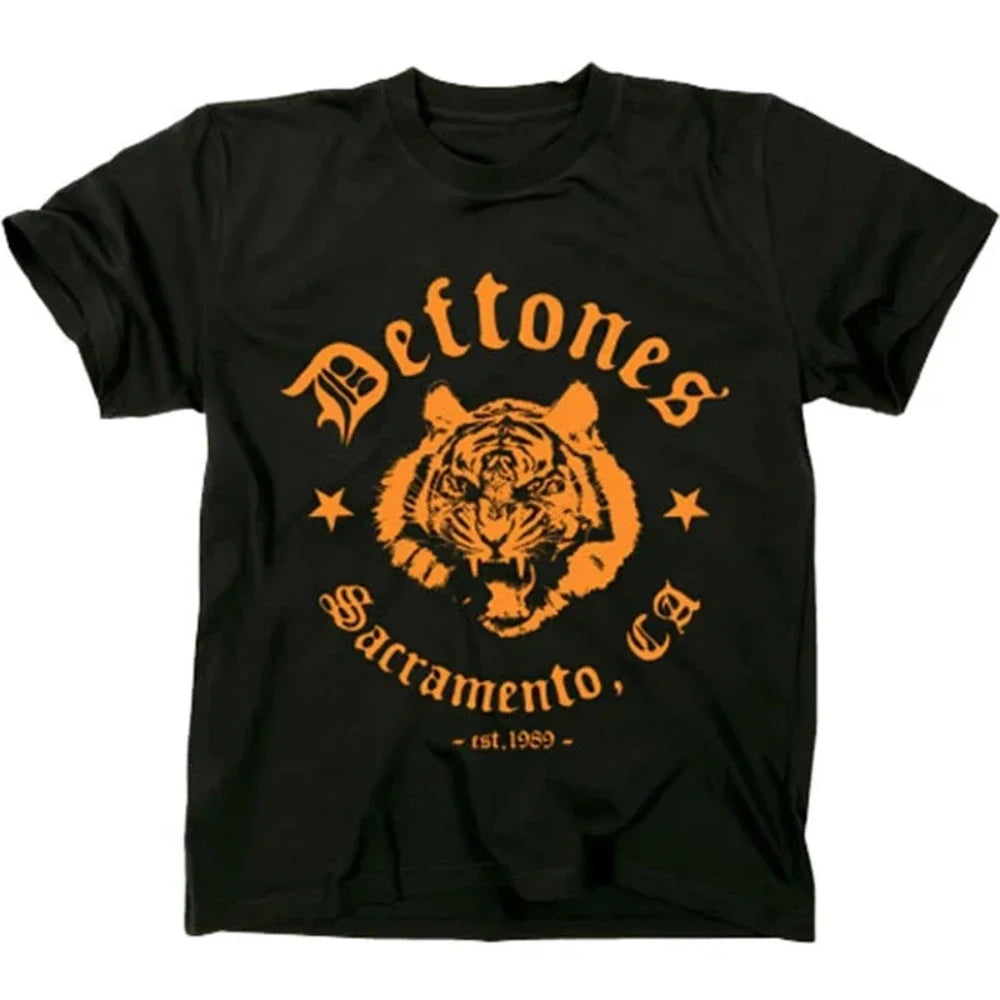 2026 Deftones Singer Band T Shirt Men Women Hip Hop Rock Unisex Short-sleeved Retro Street Y2K Casual Fashion Tops Clothing