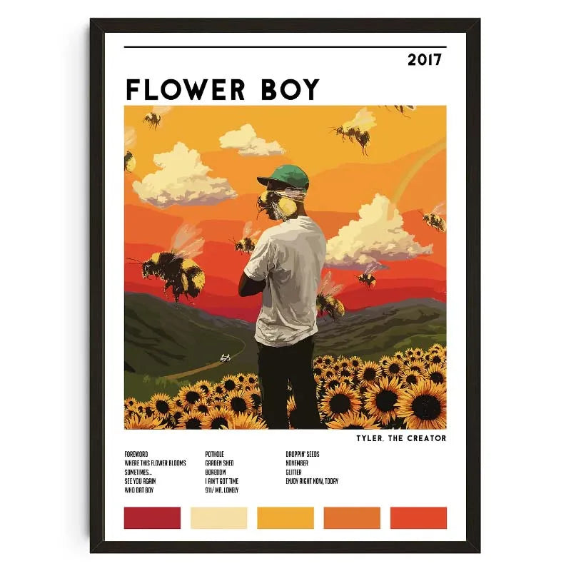 The Creator Frank Blonde Album Poster Hip Hop Rapper Singer Star Aesthetics Music Cover Wall Art Canvas Painting Cafe Home Room