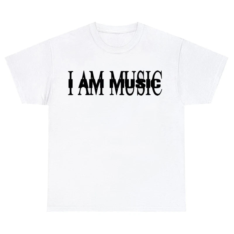 Playboi Carti I Am Music Album Print T-Shirt Y2K Meme Opium Ken Carson Destroy Lonely Cool T Shirts Men Casual Vintage T Shirt