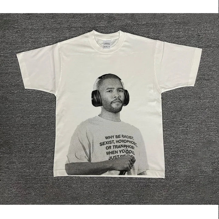 2025 Frank Ocean Rapper Hip Hop Blond Short Sleeve T-Shirt Men Cotton Streetwear Summer Women Fashion T Shirt Clothing Fans Gift