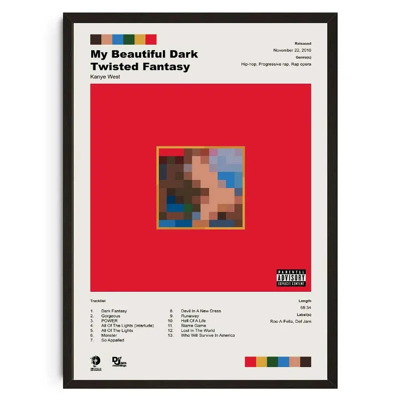 The Creator Frank Blonde Album Poster Hip Hop Rapper Singer Star Aesthetics Music Cover Wall Art Canvas Painting Cafe Home Room