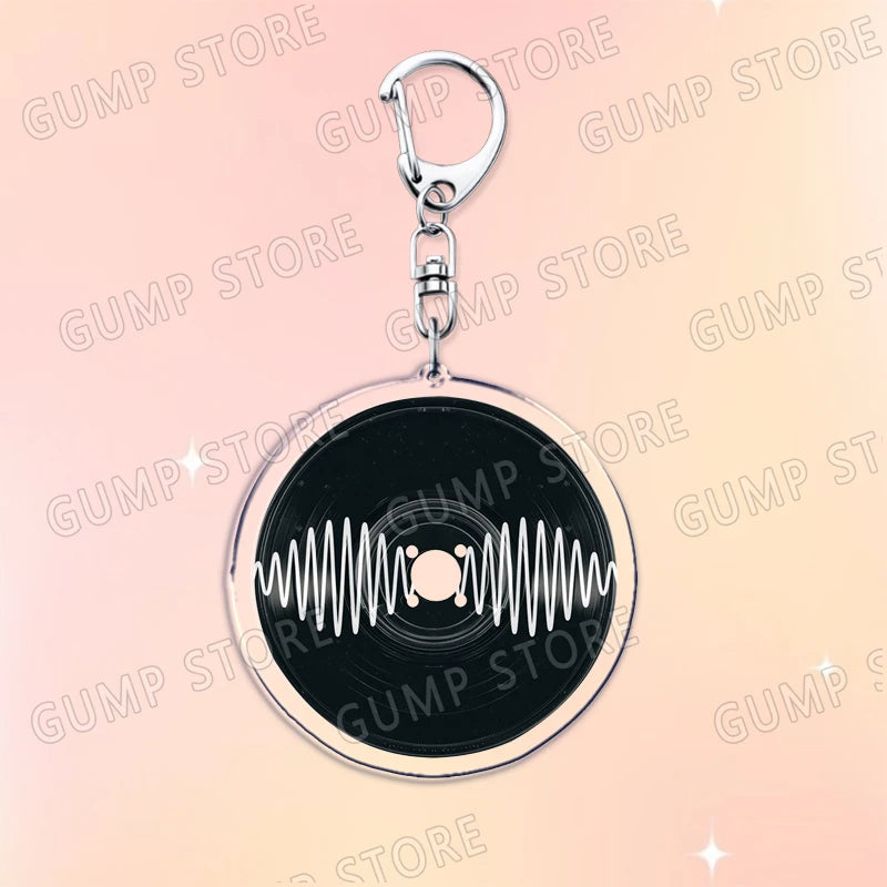 Popular Music CD Keychain for Accessories Singer Classic Album Cover Keyring Jewelry Fans Friends Gifts