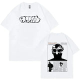 Rapper Mf Doom Graphic T Shirt Madvillainy Metal Music Album T-shirt Men Women Punk Vintage Tshirt Streetwear