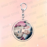 Popular Music CD Keychain for Accessories Singer Classic Album Cover Keyring Jewelry Fans Friends Gifts