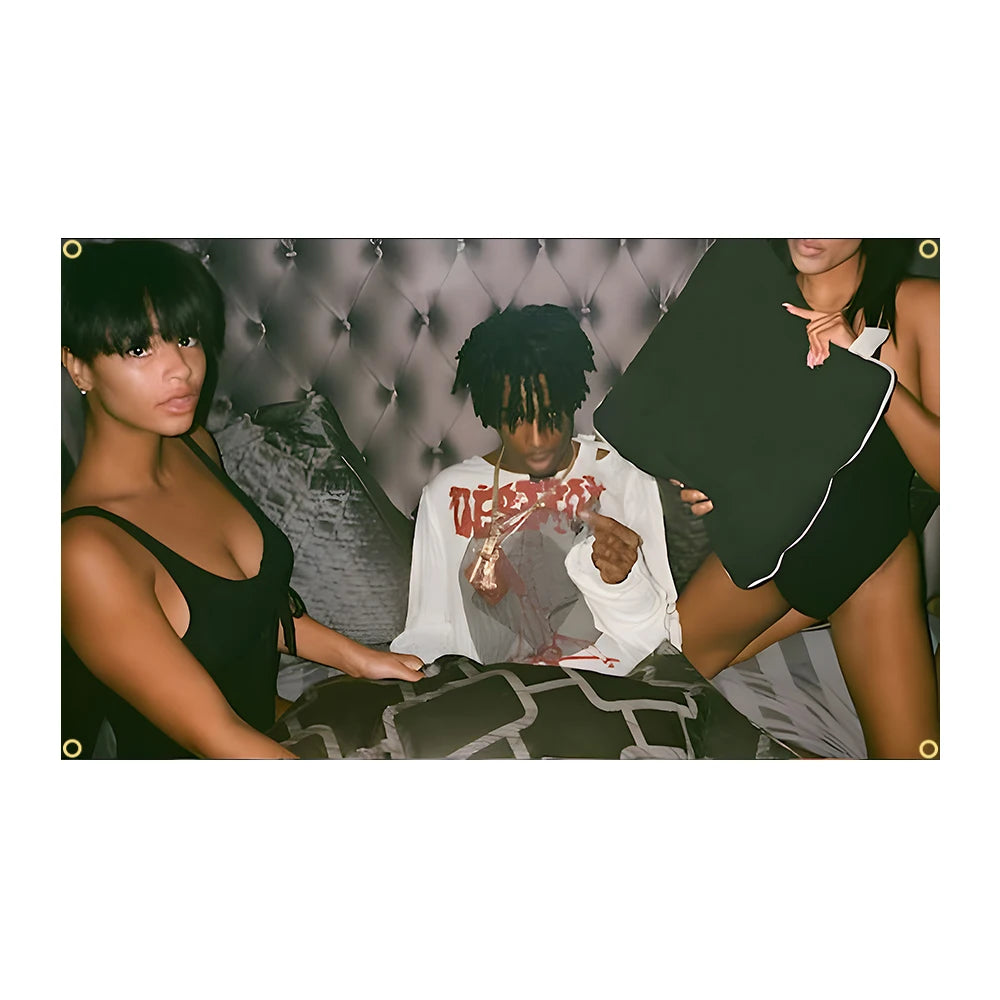 Die Lit/Magnolias Playboi Carti Flag Music Tapestry Banner For Bar Beer House College Dorm Room Man Cave Tailgates And Parties