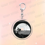 Popular Music CD Keychain for Accessories Singer Classic Album Cover Keyring Jewelry Fans Friends Gifts